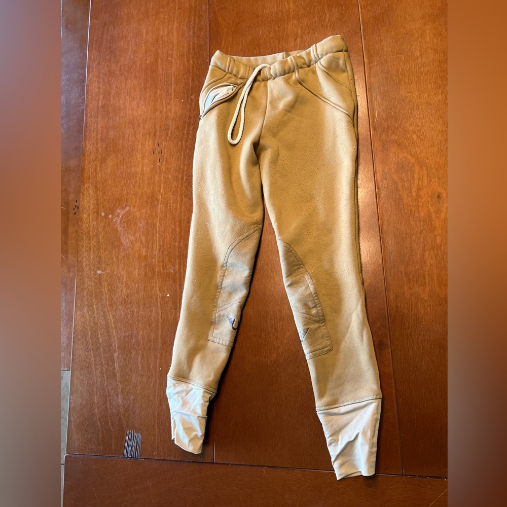 Fleece lined winter breeches with zipper pockets Tuff Rider